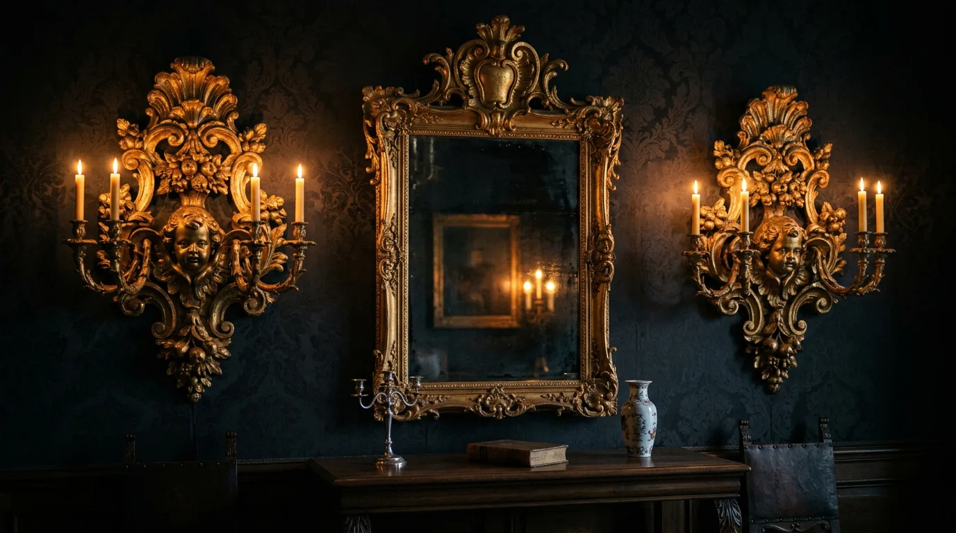 Pair Of Monumental Baroque Wall Sconces